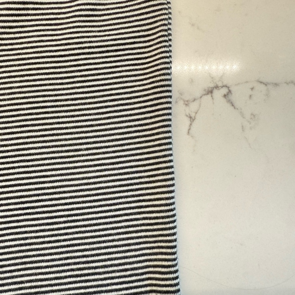 Brandy Melville Black and White Striped Tank Top - Picture 3 of 3